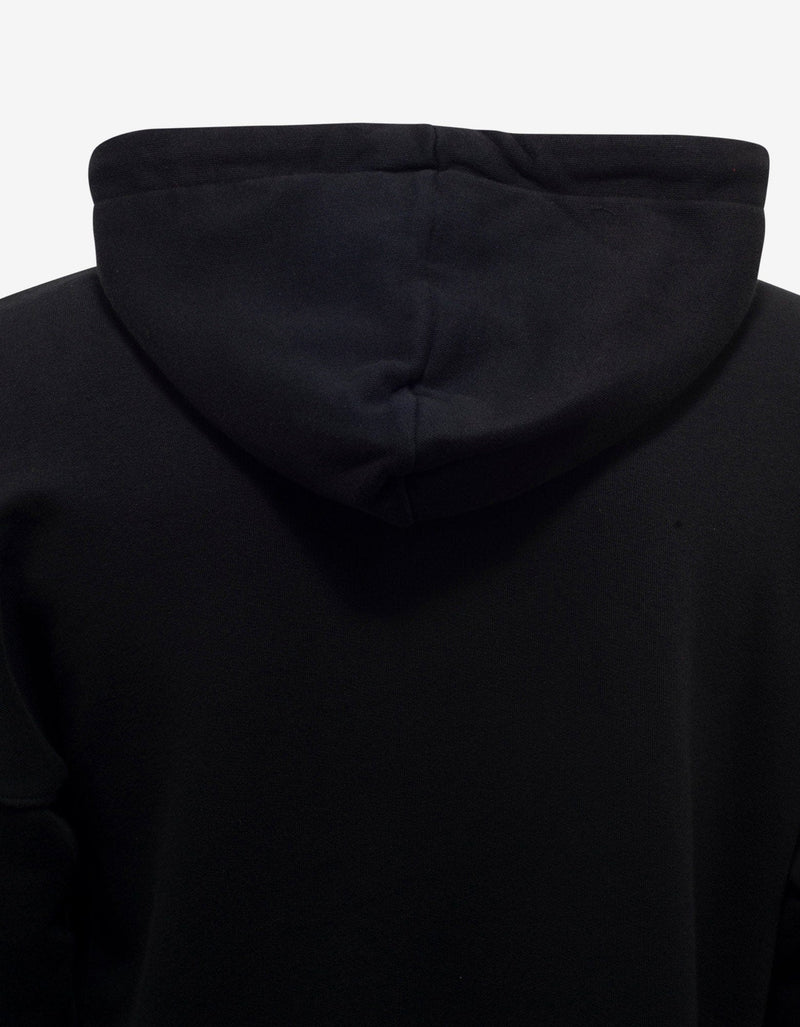 Palm Angels Black Logo Print Oversized Hoodie