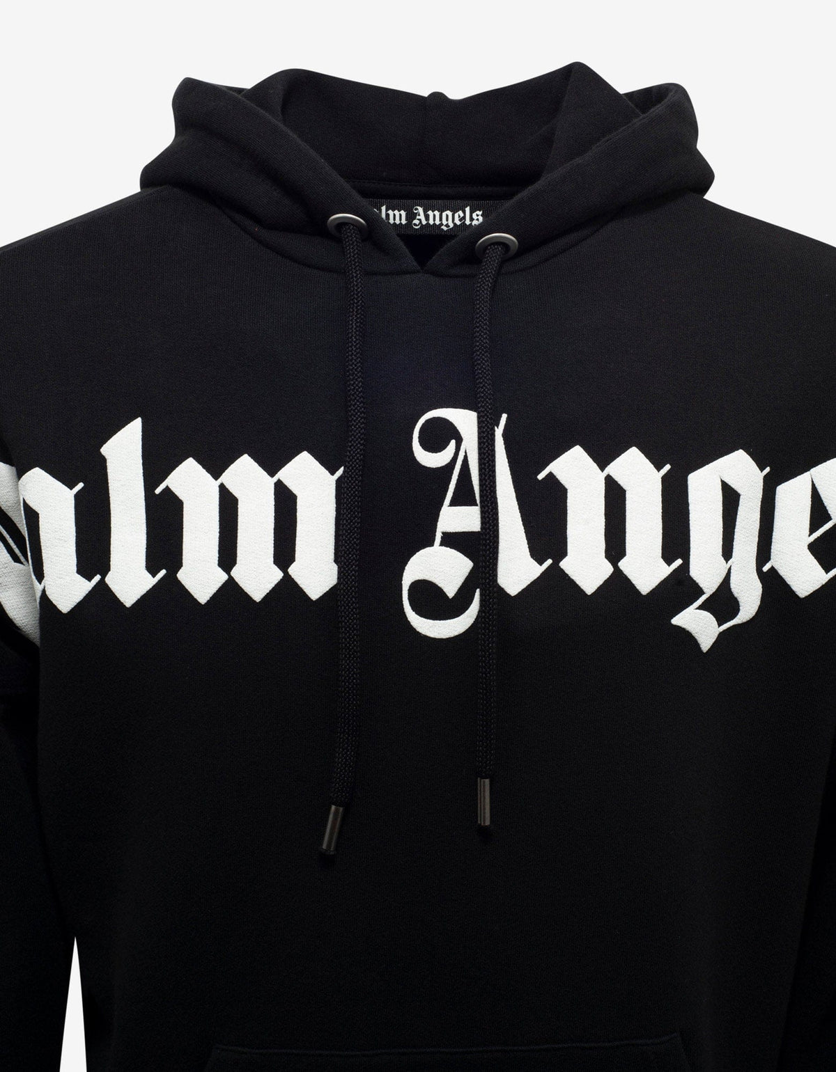 Palm Angels Black Logo Print Oversized Hoodie