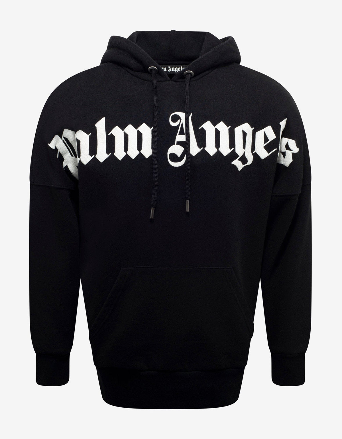 Palm Angels Black Logo Print Oversized Hoodie