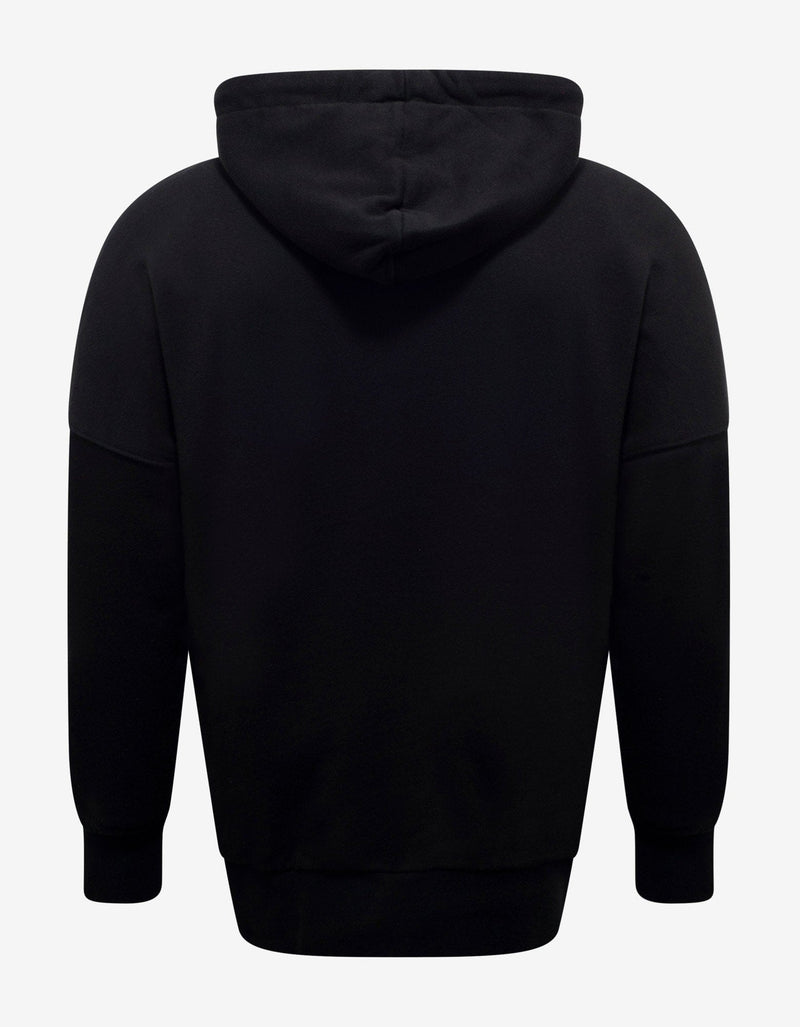 Palm Angels Black Logo Print Oversized Hoodie