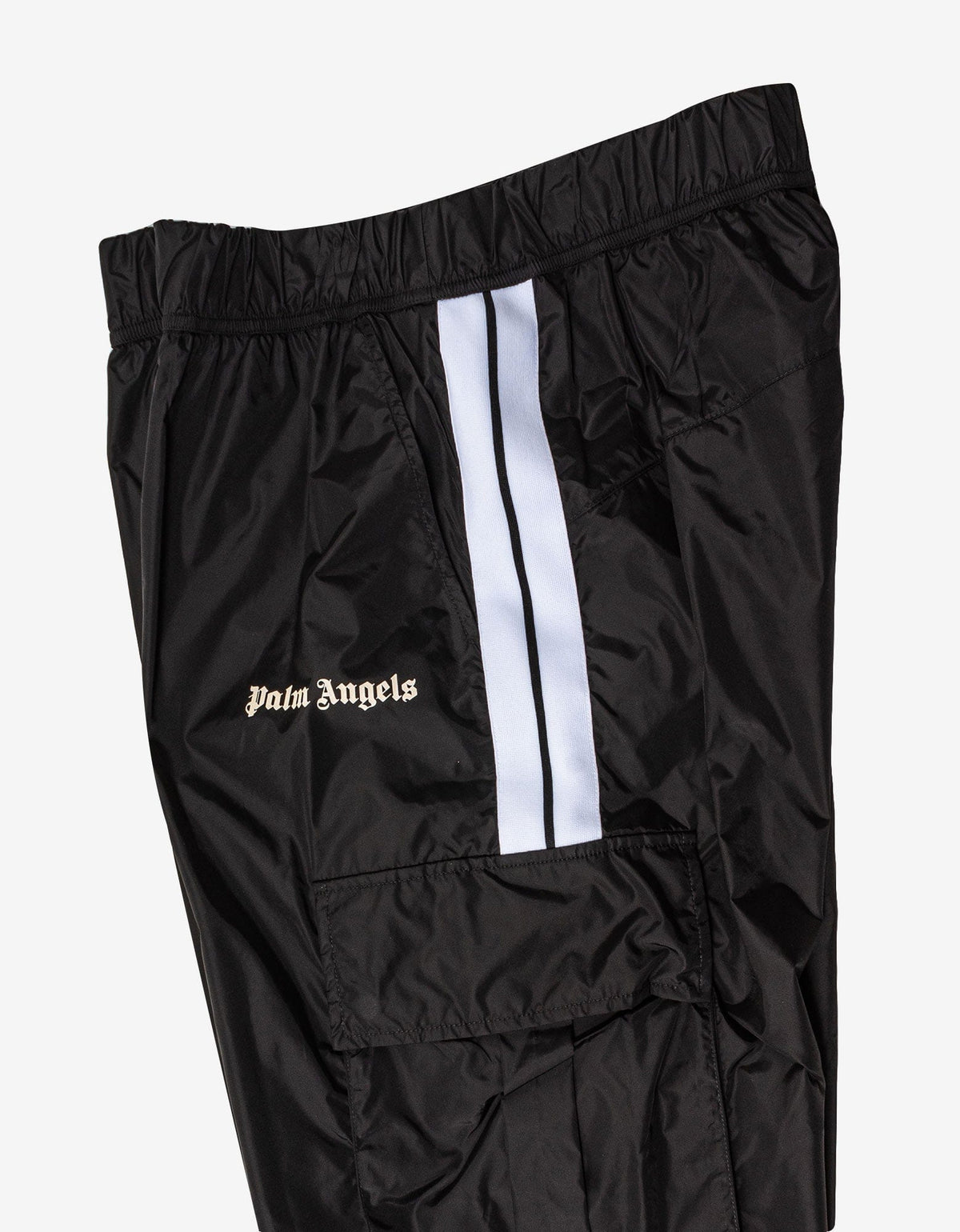 Palm Angels Black Nylon Cargo Aftersport Trousers