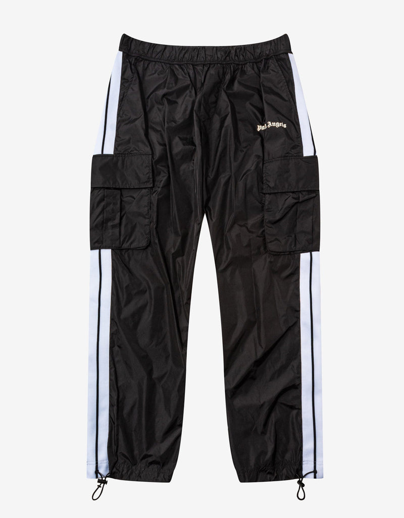 Palm Angels Black Nylon Cargo Aftersport Trousers