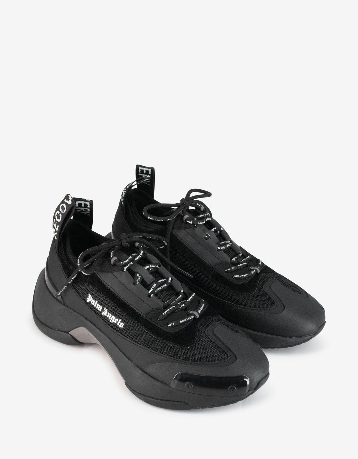Palm Angels Black Recovery Lace-Up Trainers