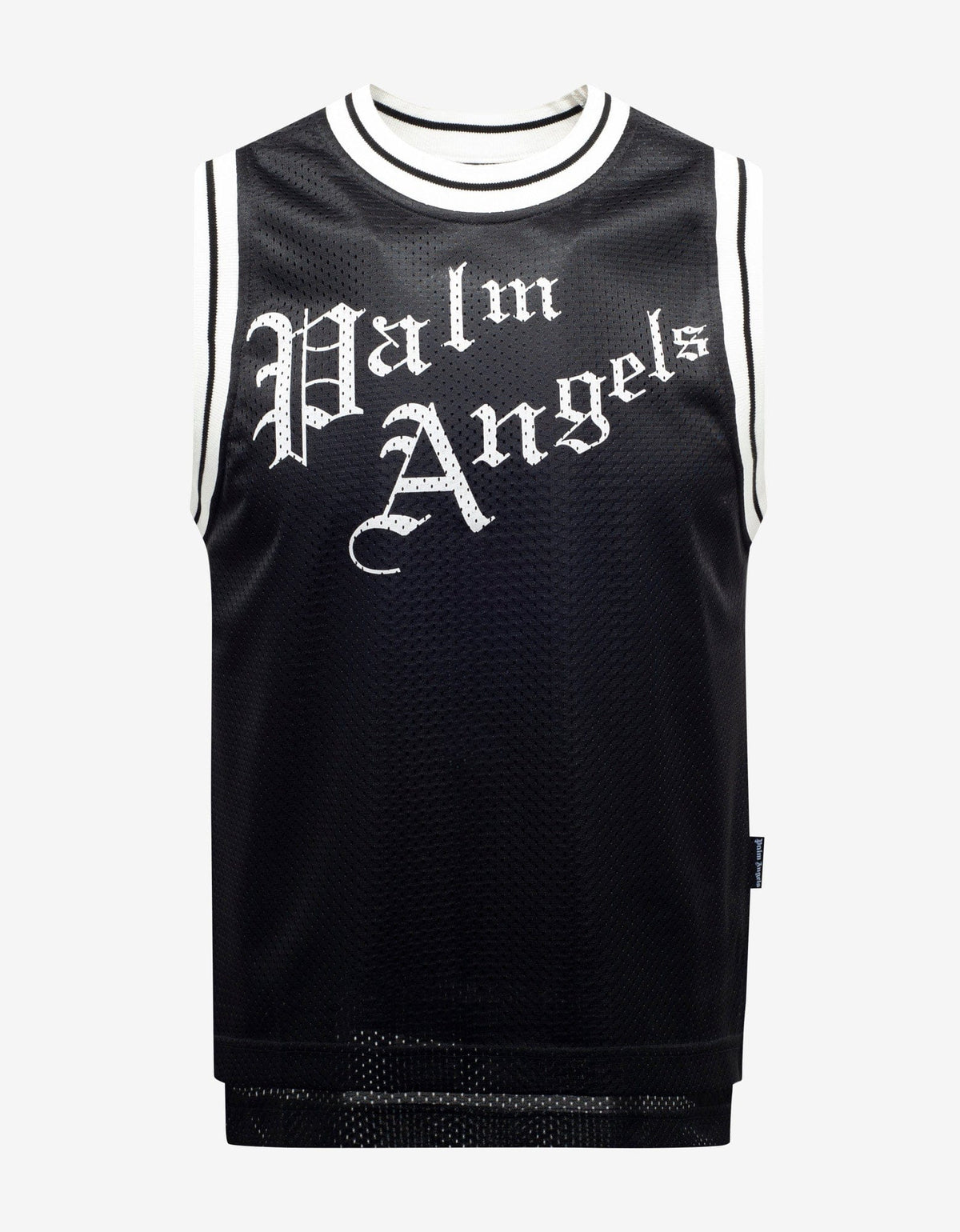 Palm Angels Black Sacred Heart Print Tank Top