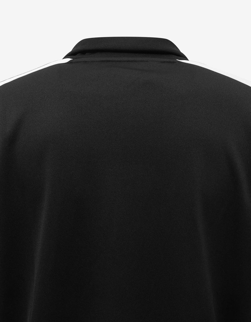 Palm Angels Black Track Jacket with Stripes