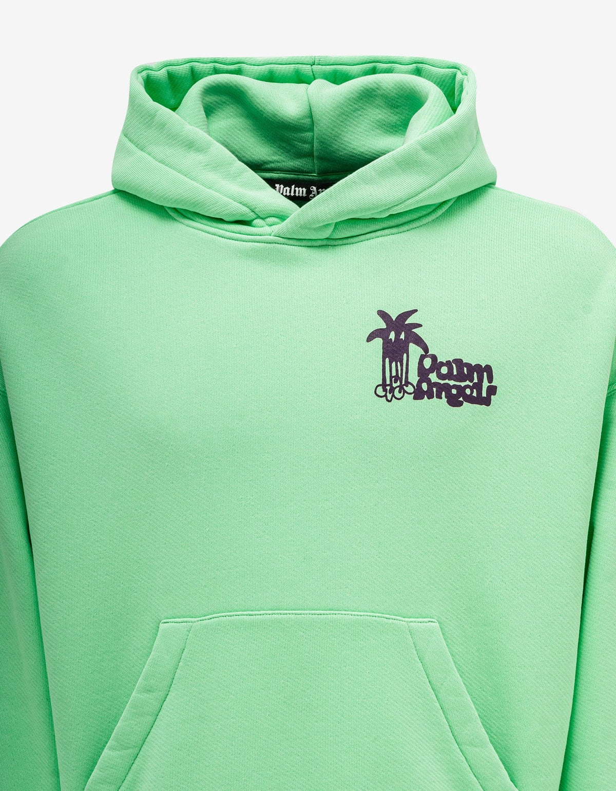 Palm Angels Green Douby Logo Hoodie