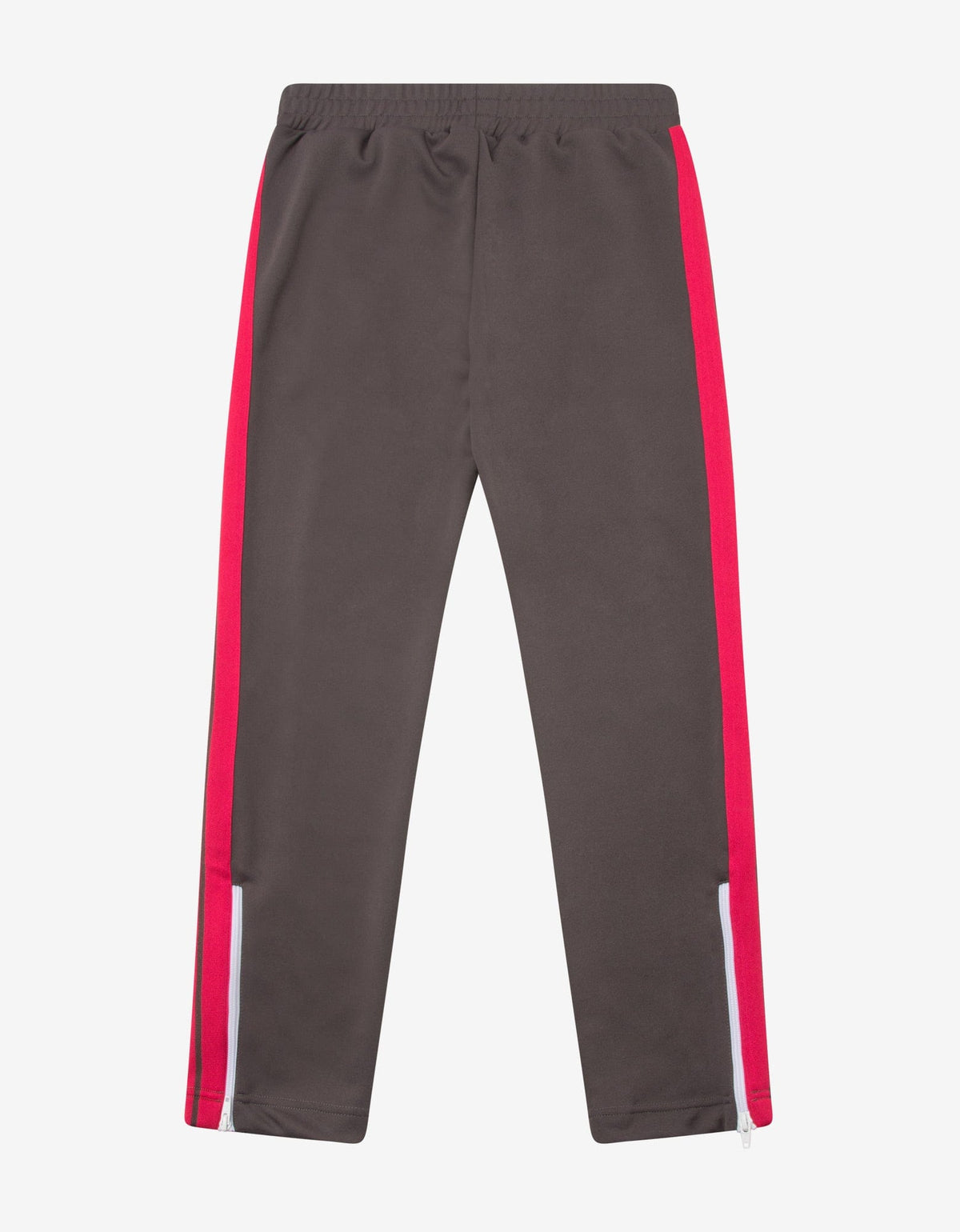 Palm Angels Grey Track Pants with Magenta Stripes