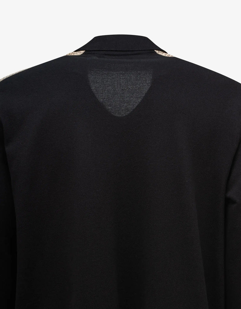 Palm Angels Palm Angels Black PA Monogram Piquet Trackshirt