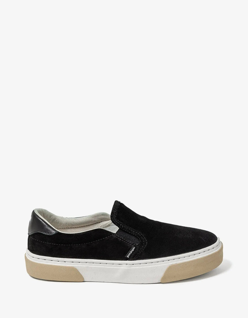 Palm Angels Palm Angels Black Suede Slip On Trainers