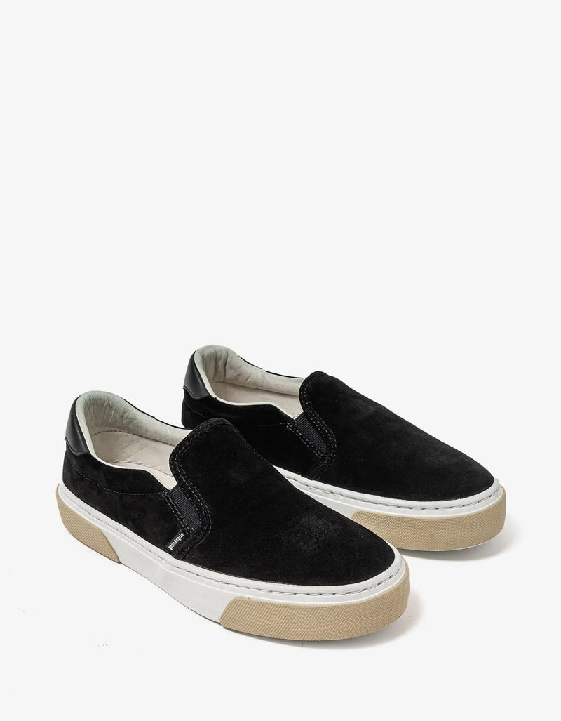 Palm Angels Palm Angels Black Suede Slip On Trainers