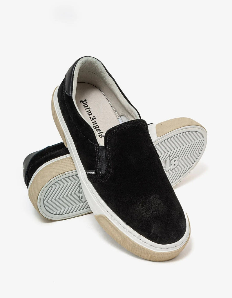 Palm Angels Palm Angels Black Suede Slip On Trainers