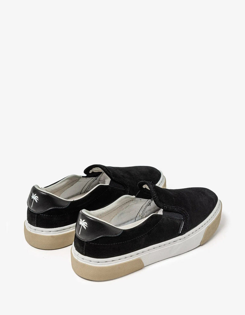 Palm Angels Palm Angels Black Suede Slip On Trainers