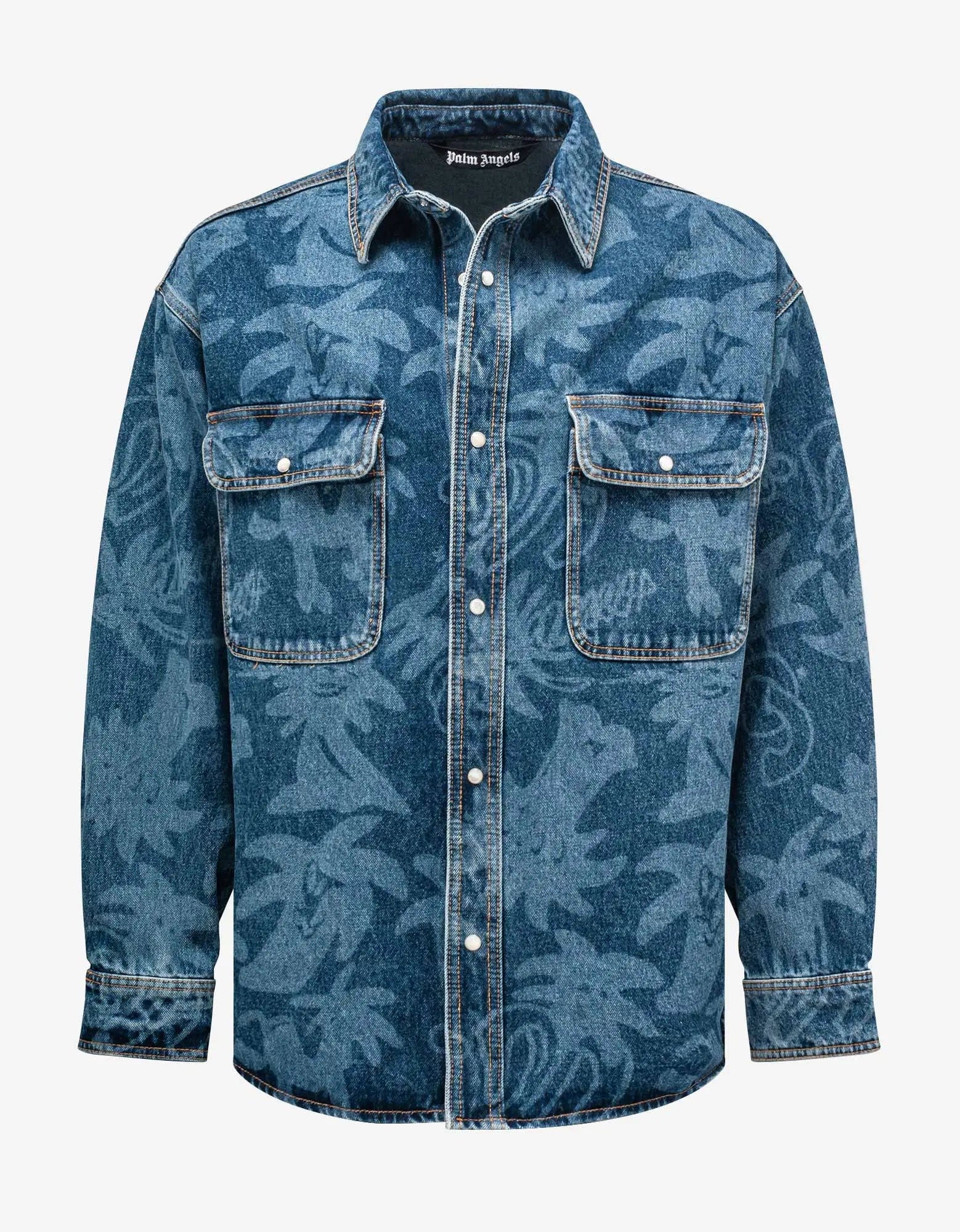 Palmity All over Laser Denim Shirt