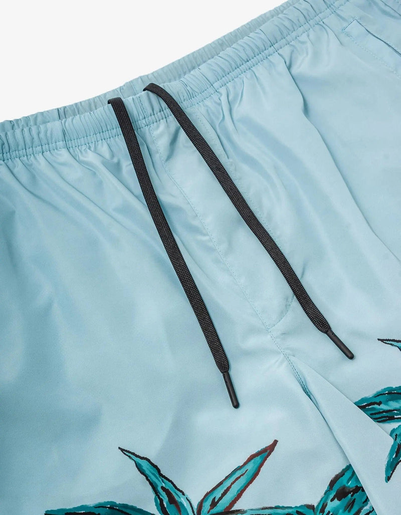 Palm Angels Palm Angels Blue Palms Row Long Swim Shorts
