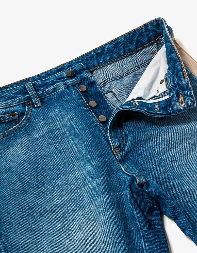 Palm Angels Palm Angels Blue Side-Stripe Jeans