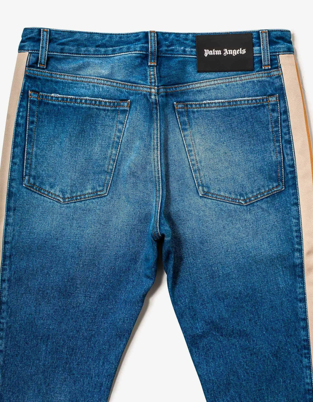 Palm Angels Palm Angels Blue Side-Stripe Jeans