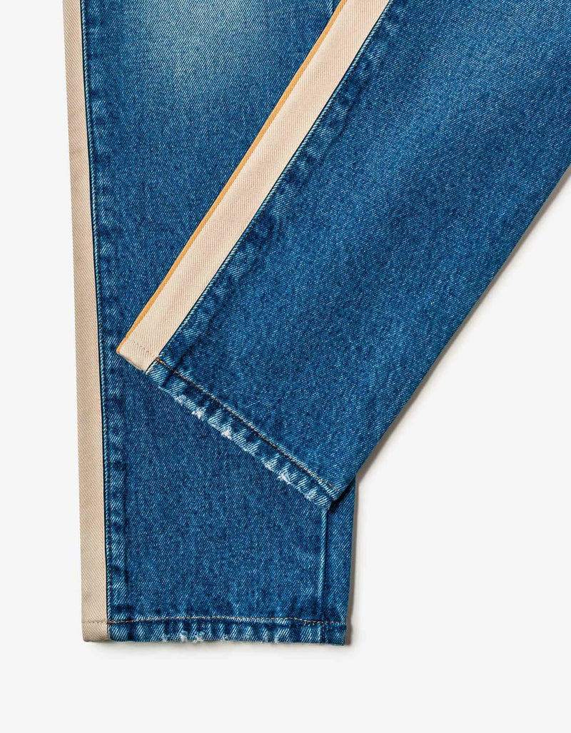 Palm Angels Palm Angels Blue Side-Stripe Jeans