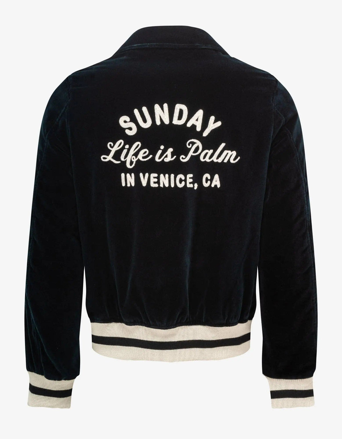 Palm Angels Blue Sunday Baseball Jacket – Zoo Fashions