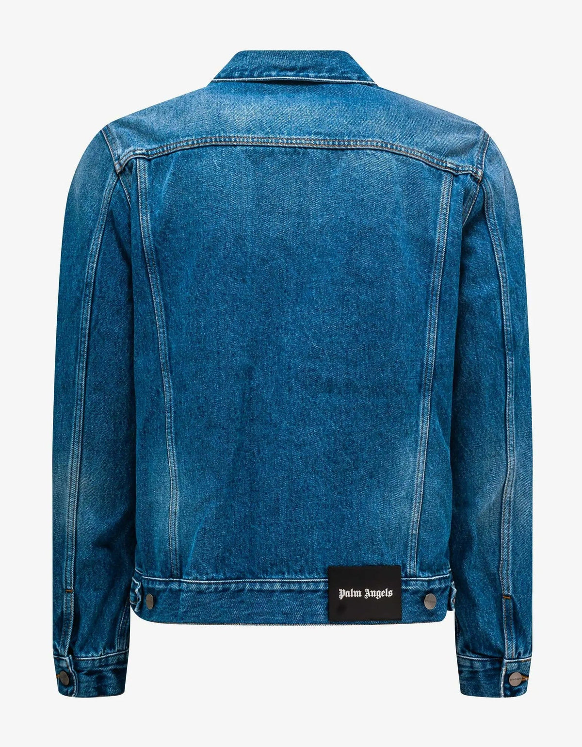 Palm Angels Palm Angels Blue Track Denim Jacket