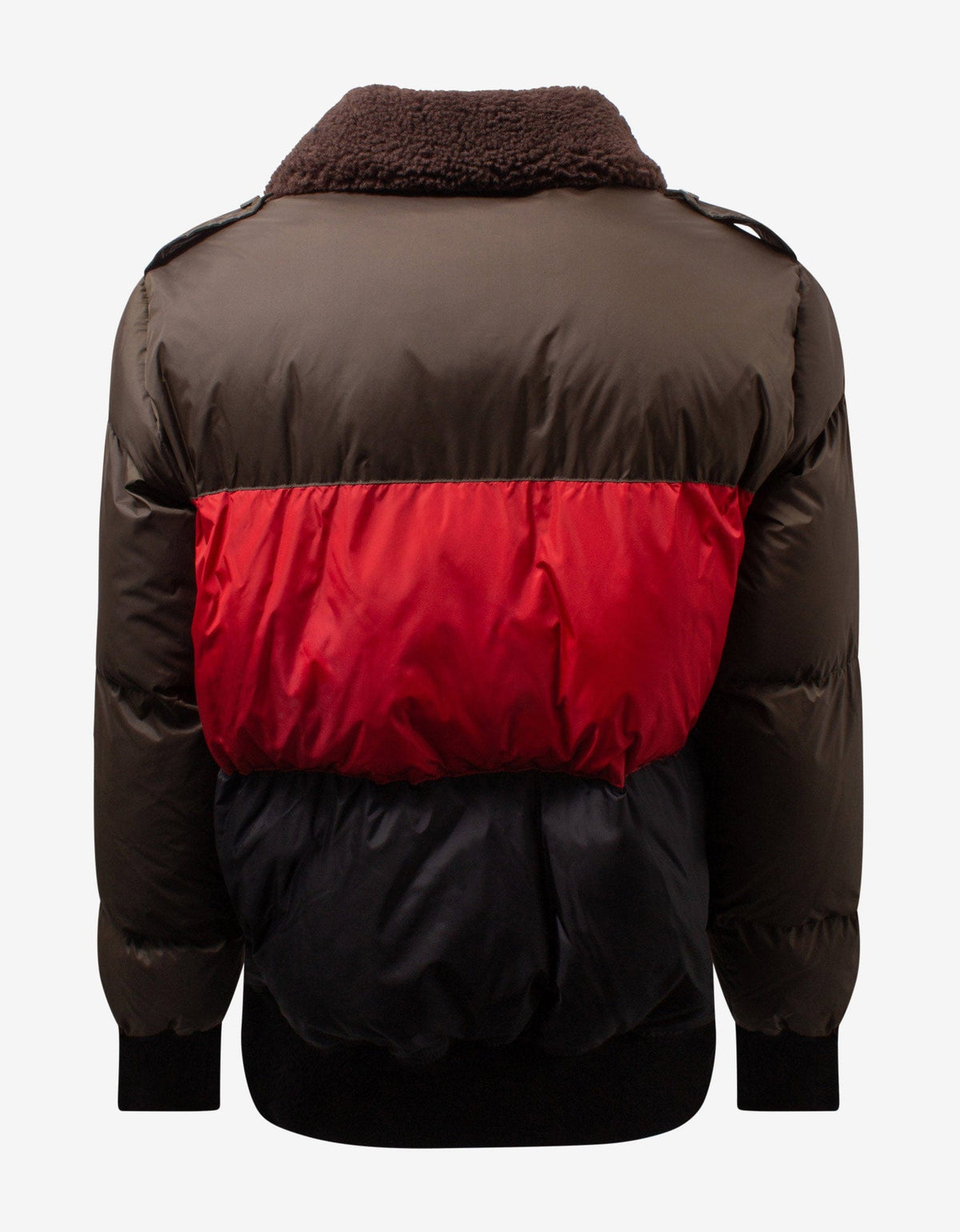 Palm Angels Panelled Desert Logo Puffer Jacket