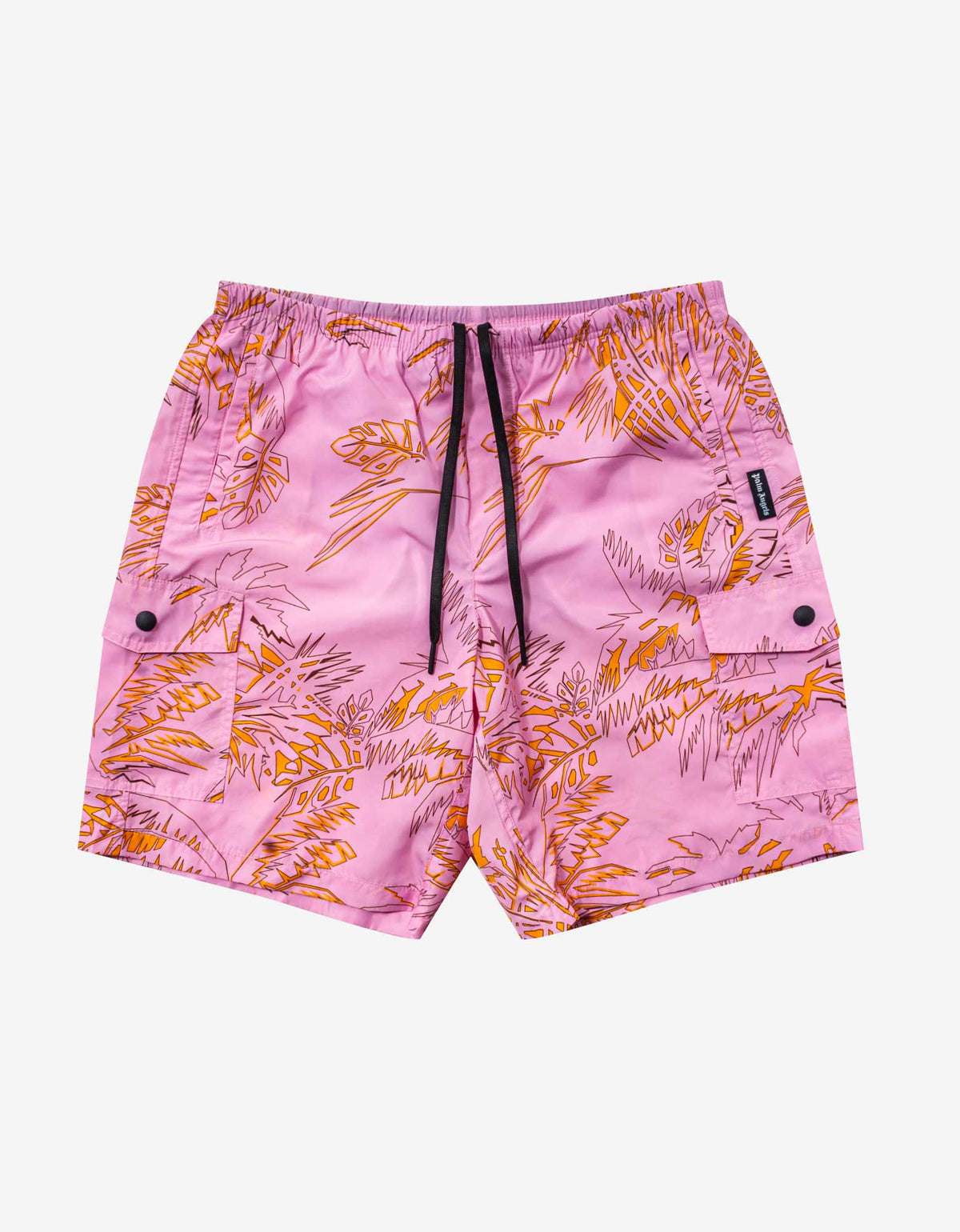 Palm Angels Pink Abstract Palms Swim Shorts