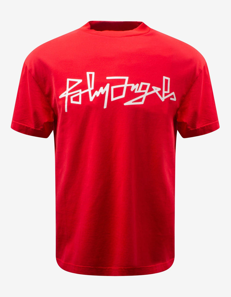 Palm Angels Red Desert Logo Print T-Shirt