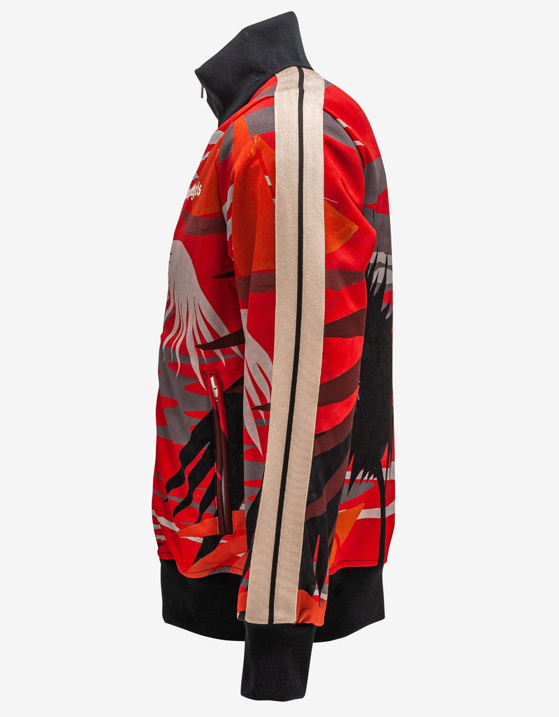 Palm Angels Red Hawaii Track Jacket