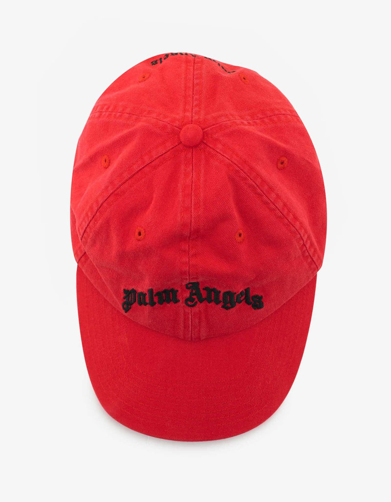 Palm Angels Red Logo Cap