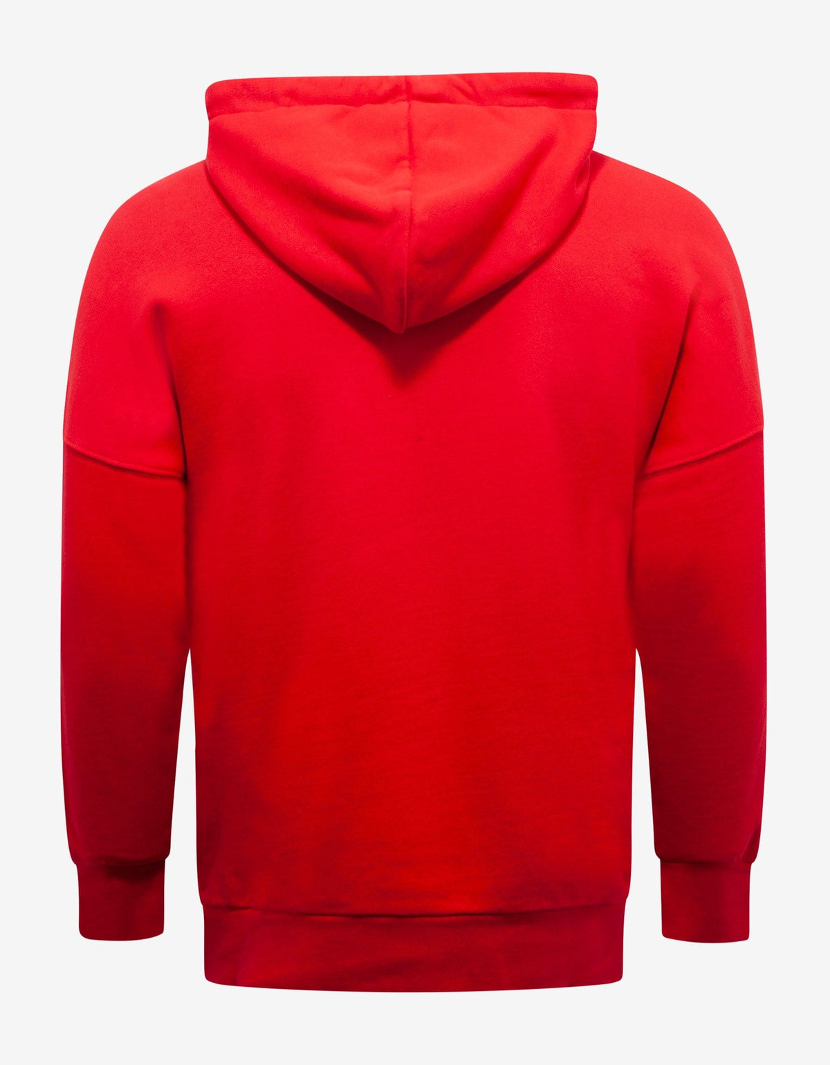 Palm Angels Red Logo Print Oversized Hoodie