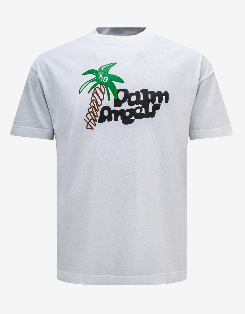 Palm Angels White Sketchy Logo T-Shirt