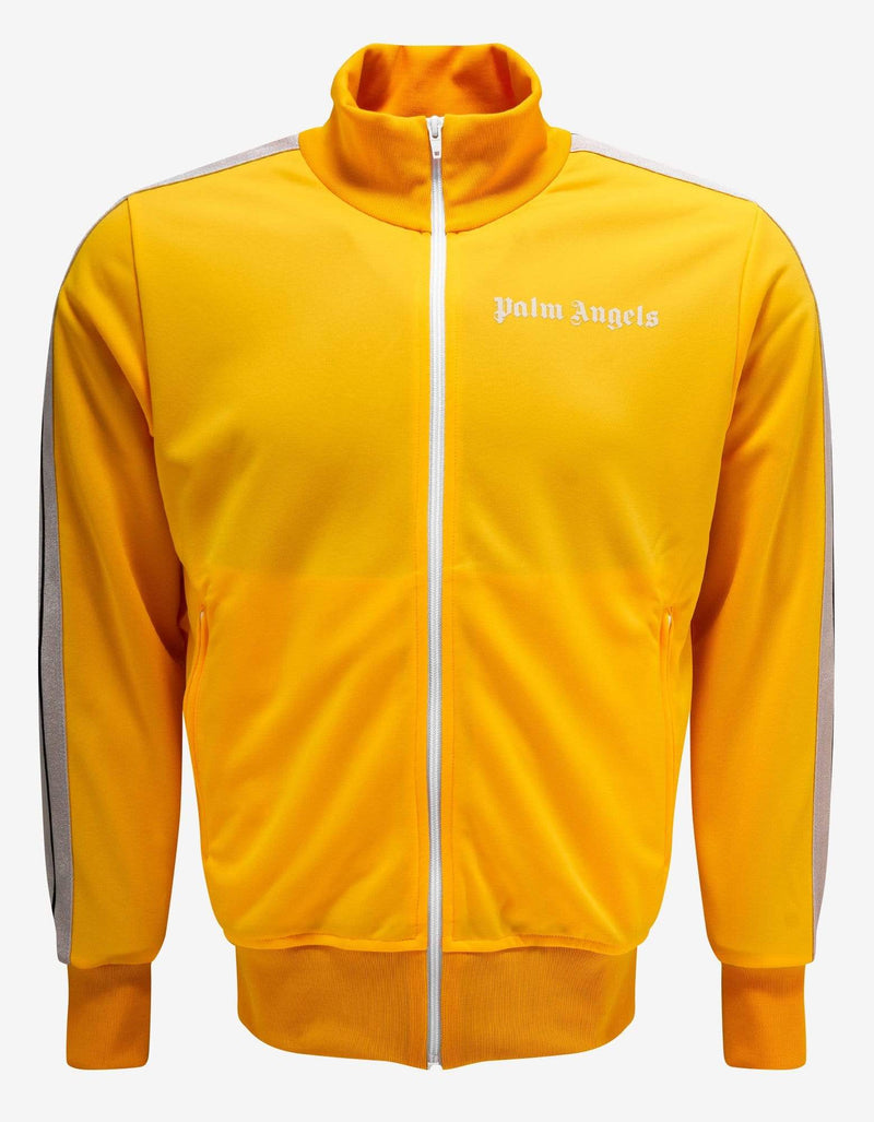 Palm Angels Yellow Track Jacket with Stripes