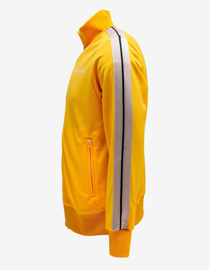 Palm Angels Yellow Track Jacket with Stripes