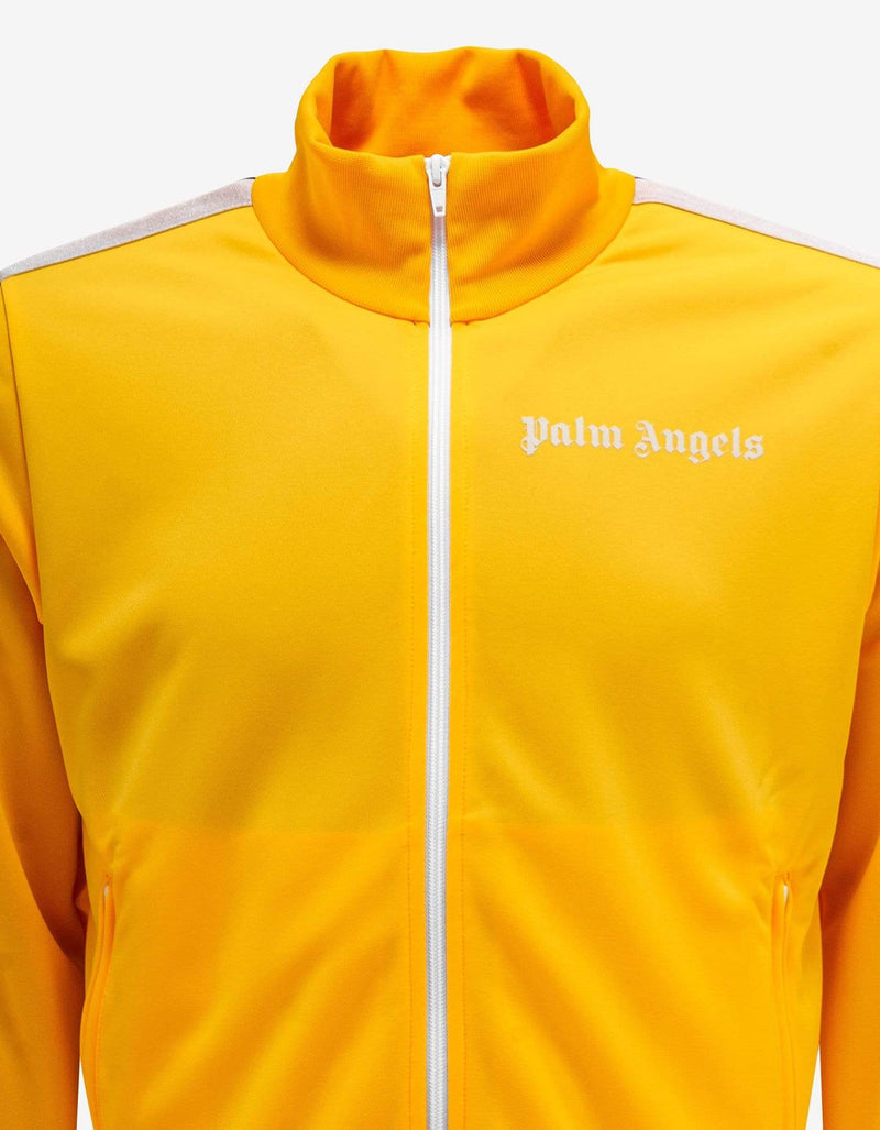 Palm Angels Yellow Track Jacket with Stripes
