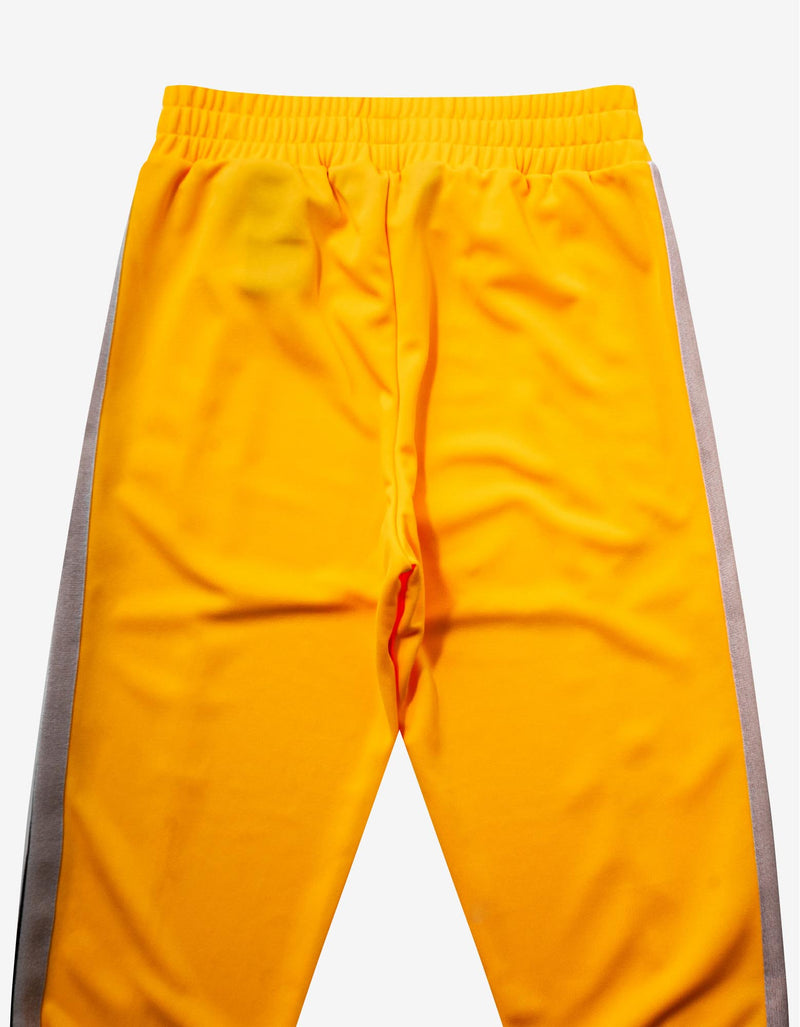 Palm Angels Yellow Track Pants with Stripes