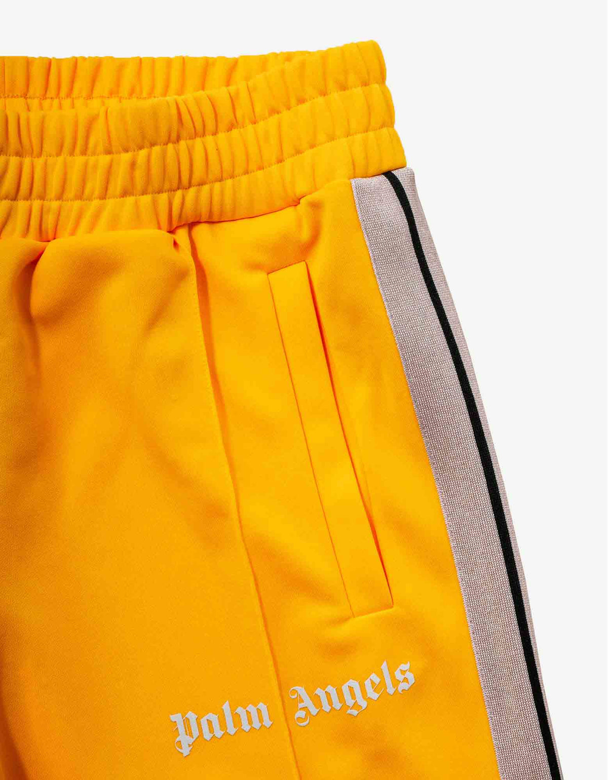 Palm Angels Yellow Track Pants with Stripes
