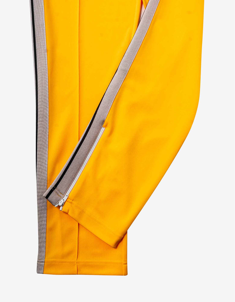Palm Angels Yellow Track Pants with Stripes
