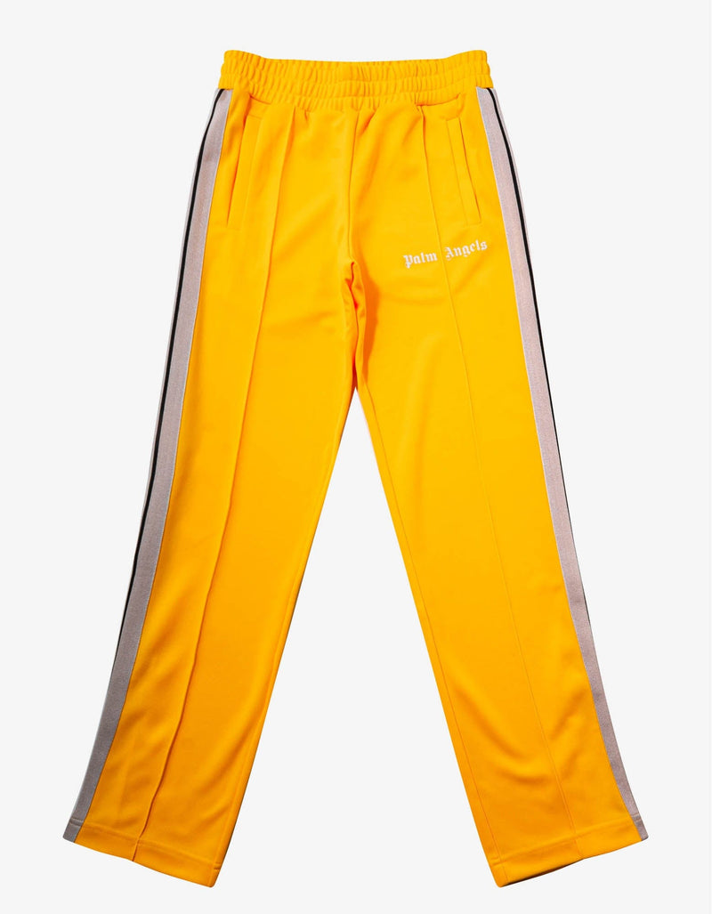 Palm Angels Yellow Track Pants with Stripes