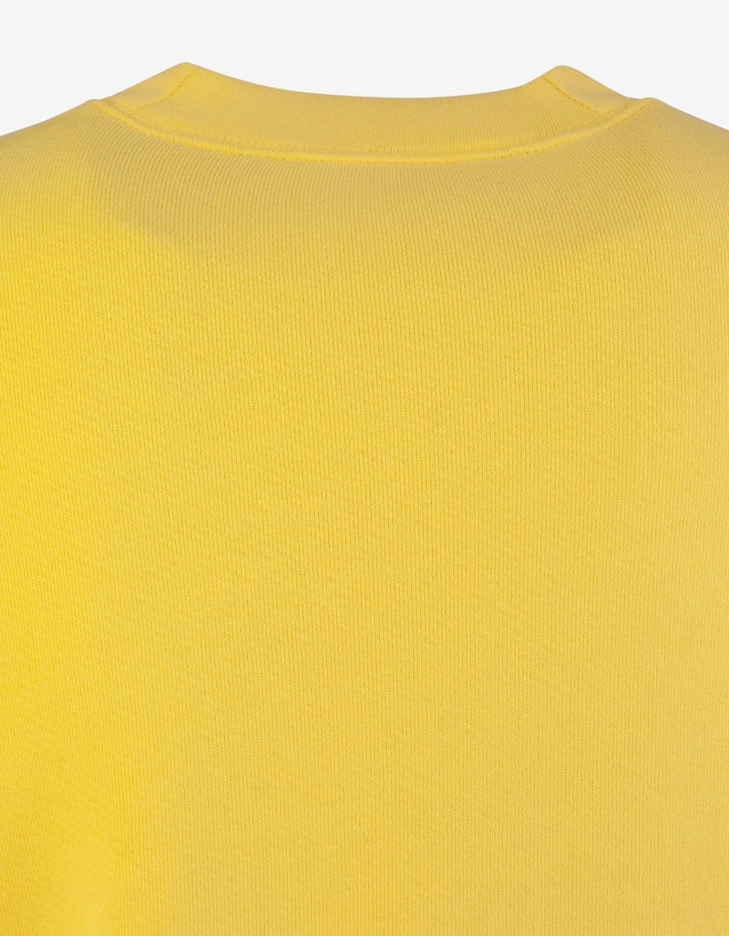 Palm Angels Yellow World In Hands Oversized Sweatshirt