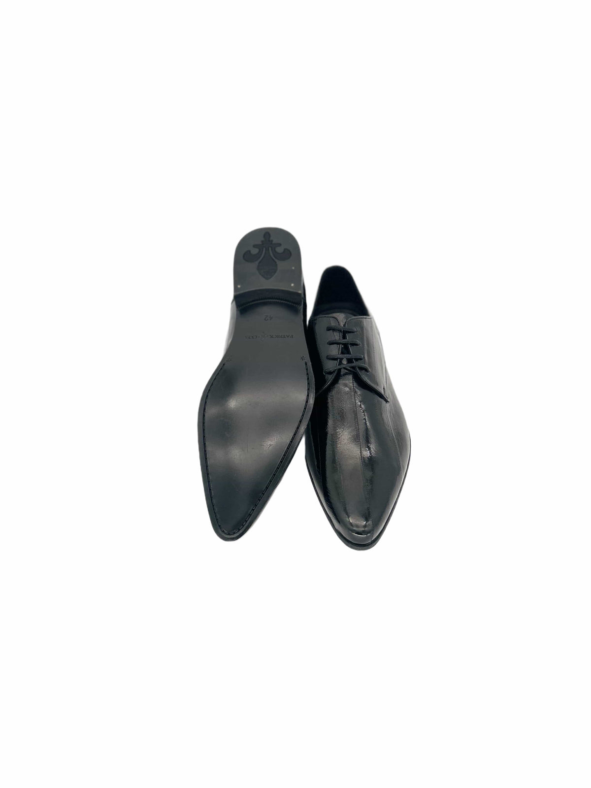 Patrick Cox Black Eel Skin Leather Shoe