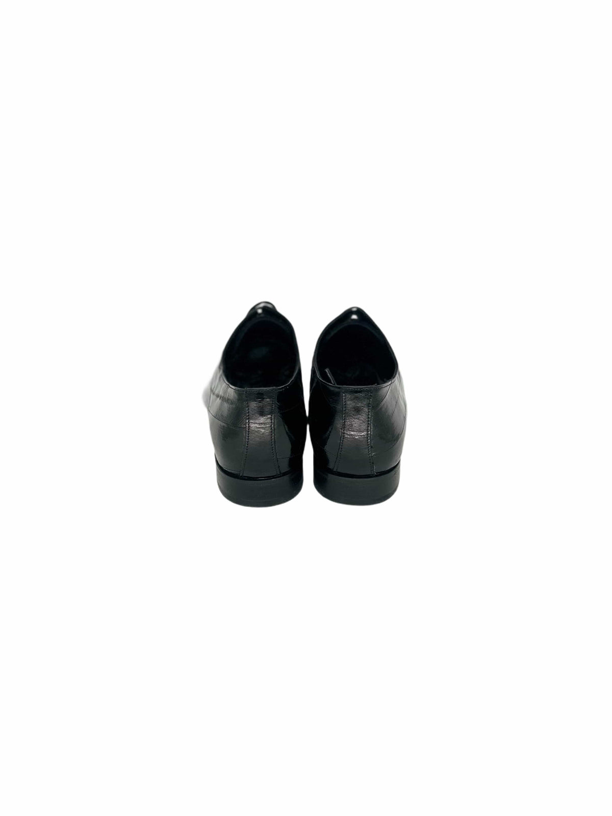 Patrick Cox Black Eel Skin Leather Shoe