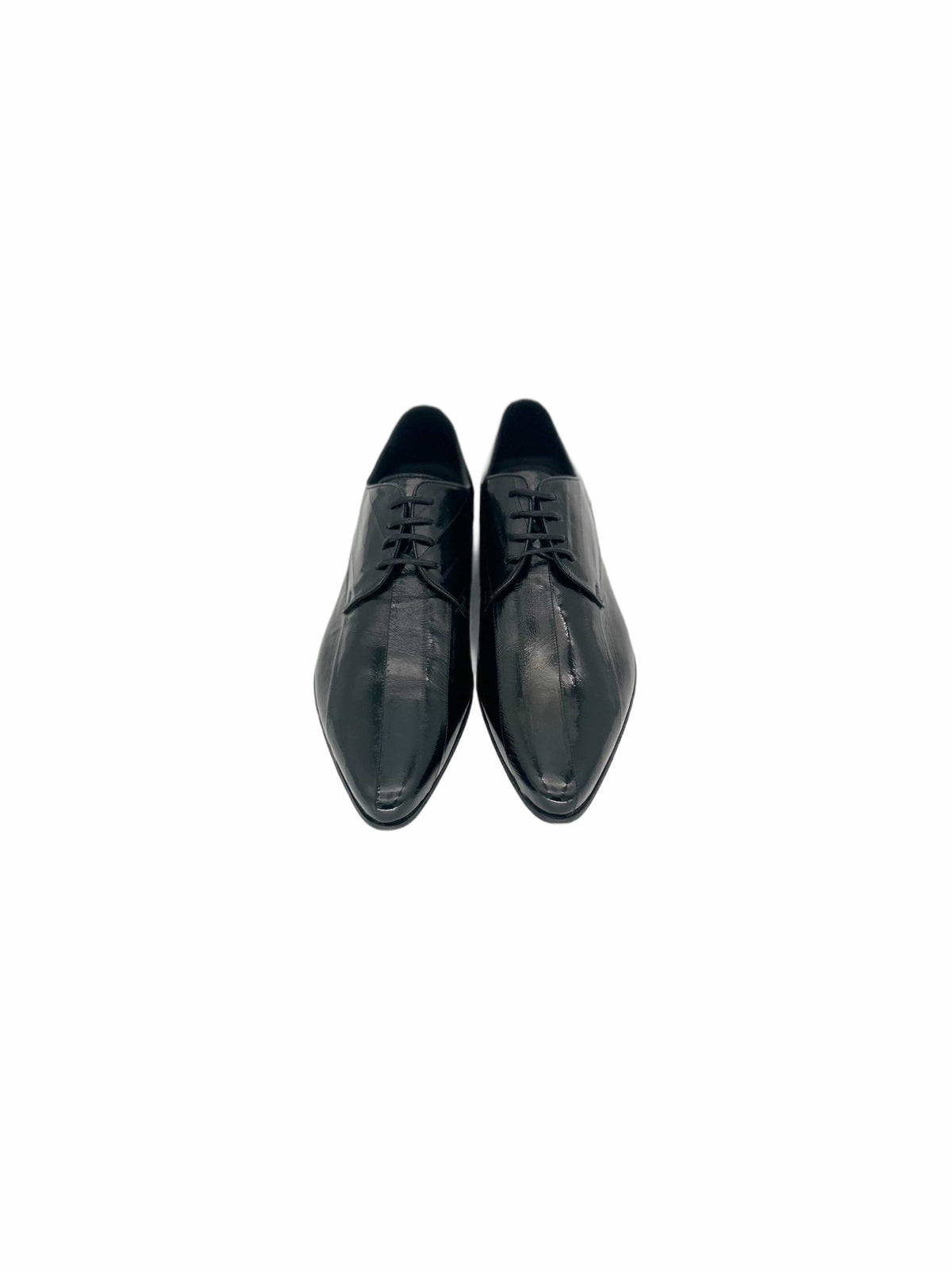 Patrick Cox Black Eel Skin Leather Shoe