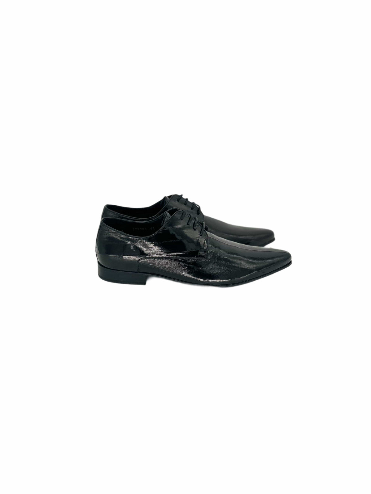 Patrick Cox Black Eel Skin Leather Shoe