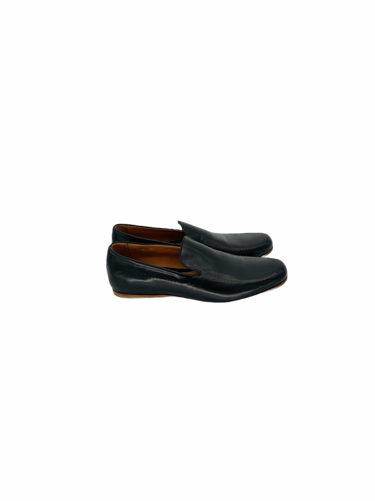 Patrick Cox Black Leather Moccasin With Stich Detailing