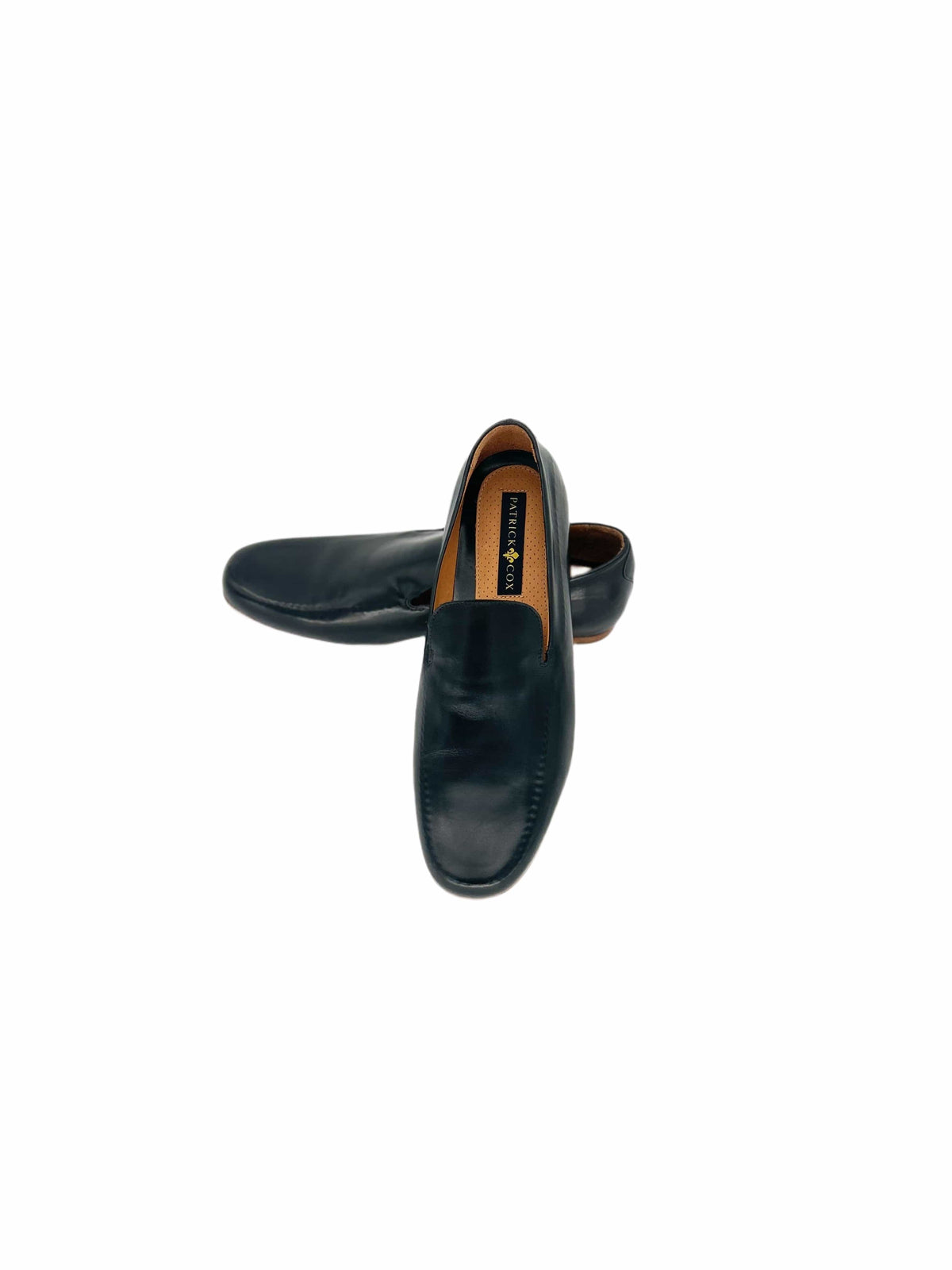 Patrick Cox Black Leather Moccasin With Stich Detailing