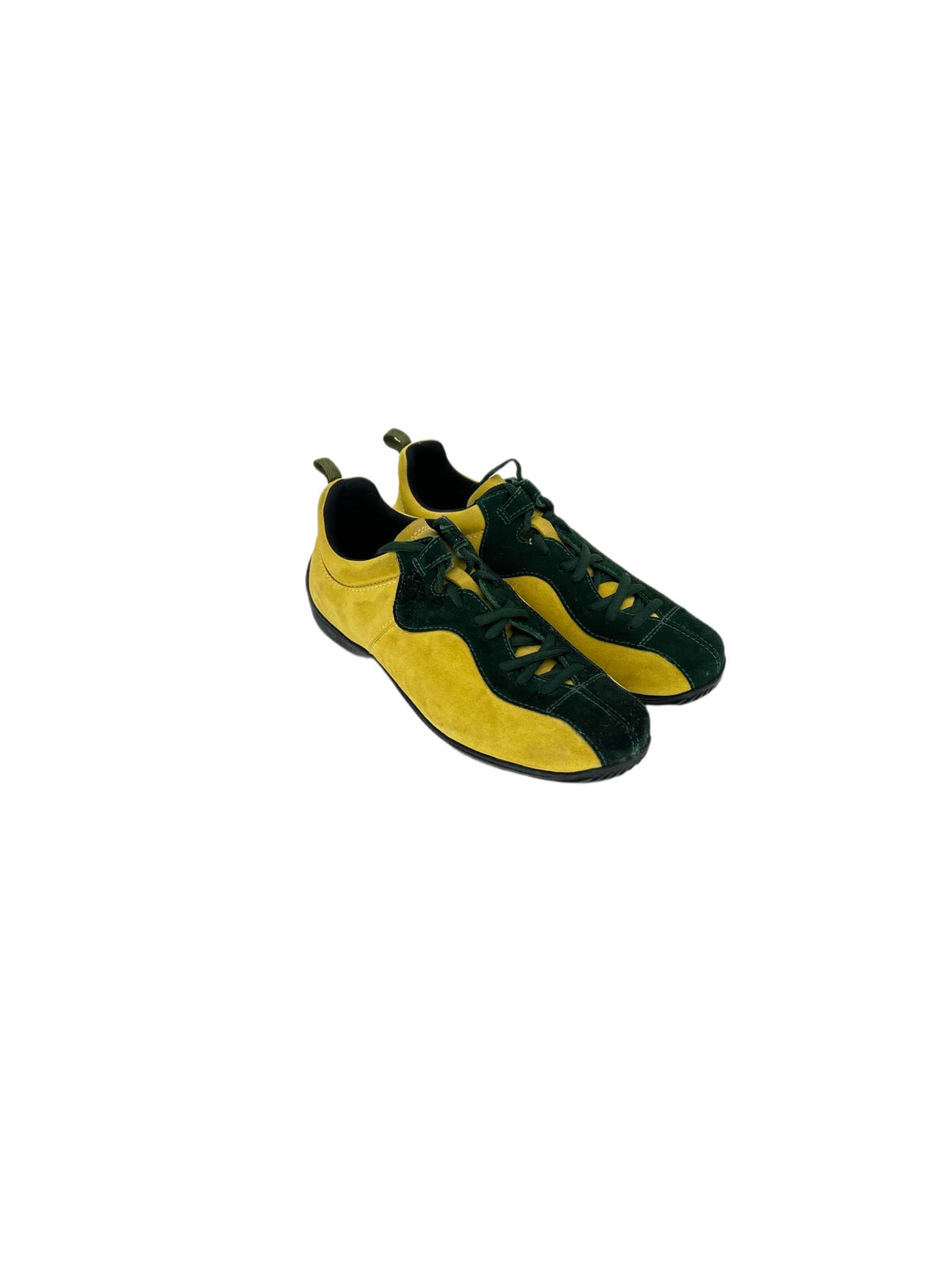 Prada Linea Rossa Bi-Colour Suede Hybrid Trainers