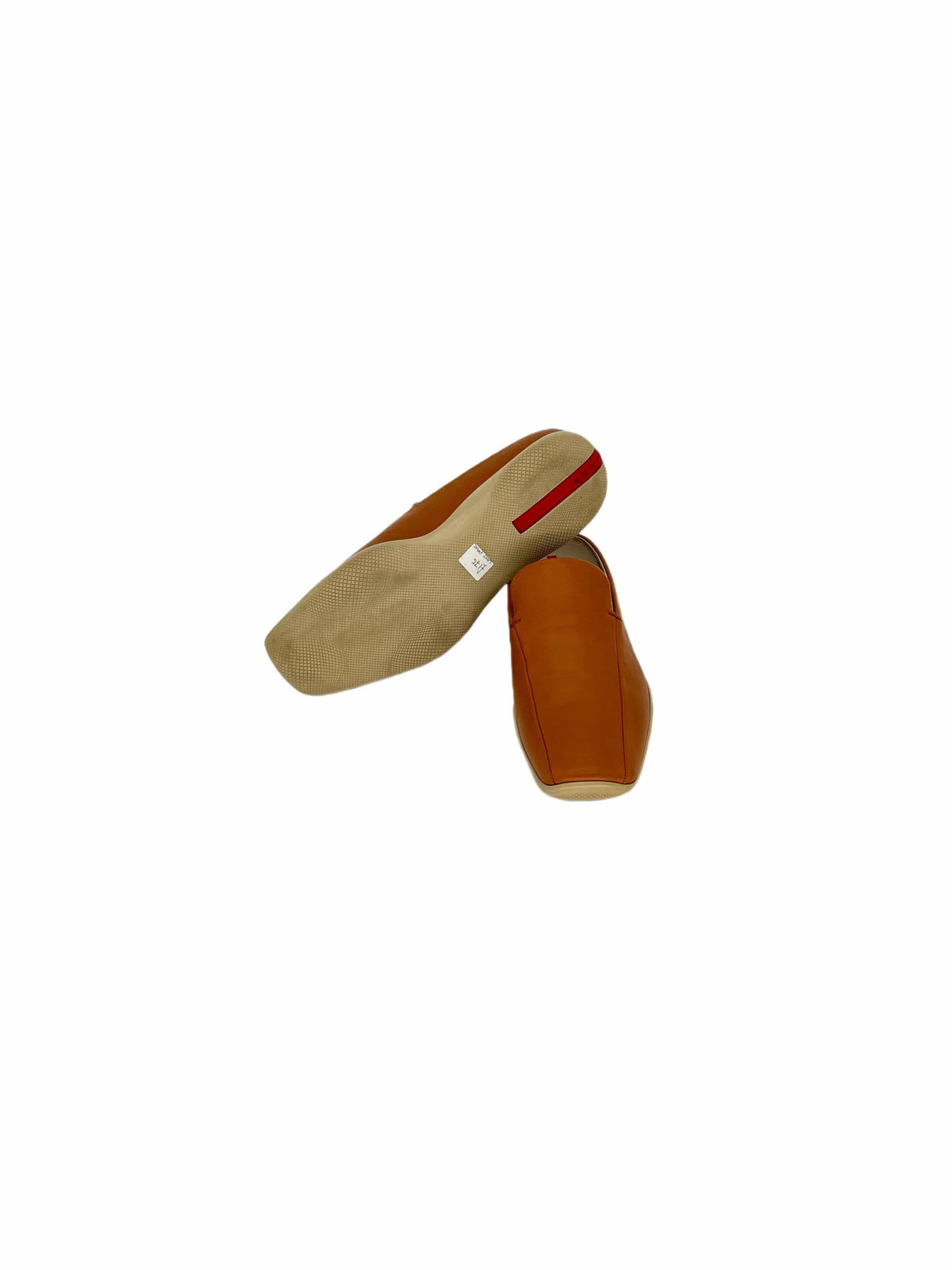 PRADA Linea Rossa Brown calf Leather 'Dress' Mules
