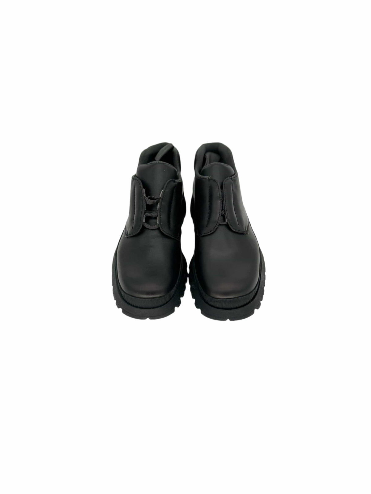 Prada Linea Rossa Brown Derby Walking Boot With Vibram Sole