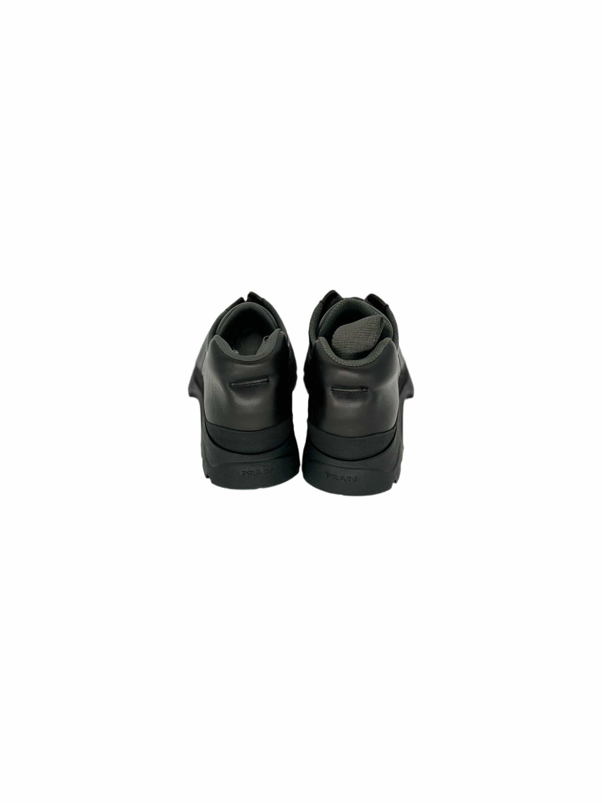 Prada Linea Rossa Brown Derby Walking Boot With Vibram Sole