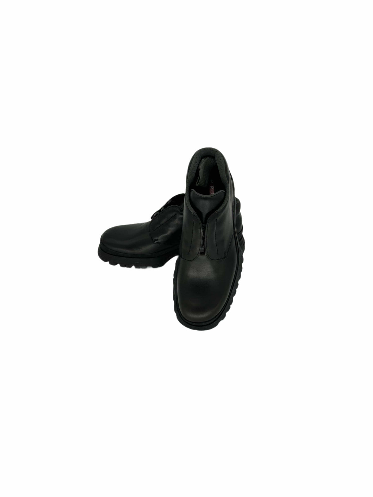 Prada Linea Rossa Brown Derby Walking Boot With Vibram Sole
