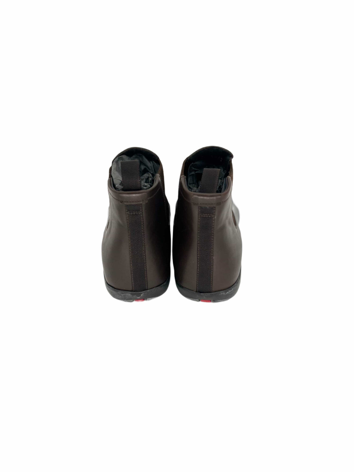 Prada Linea Rossa Brown Leather Chelsea Boot